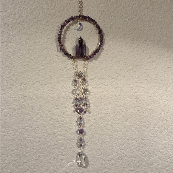 Amethyst towers Suncatcher real stones - Picture 3 of 7